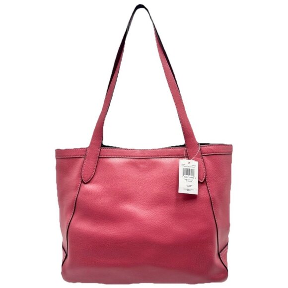 Coach C4063 Tote With Horse And Carriage IM Poppy Vintage Mauve Leather New $378 - Picture 2 of 7